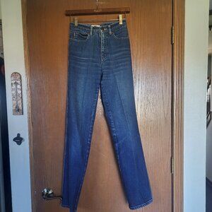 VINTAGE 70'S/ 80'S CALVIN KLEIN STRAIGHT LEG BLUE JEANS- SIZE 7- 32" INSEAM